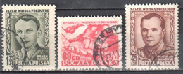 Poland 1953 Polish Army And The Battle Of Lenino - Mi.818-20- Used - Used Stamps