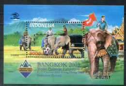 INDONESIEN Block 193, Bl.193 Canc. - Elefant, Elephant, Éléphant - INDONESIA - Indonesië