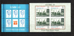 Turquía   1983-85  .- Y&T   Nº   HB   25-26   Block      ** - Blocks & Kleinbögen