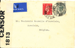 Great Britain Censored Cover Sent To Belgium London 16-11-1939 - Cartas & Documentos