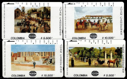 TT11-COLOMBIA TAMURA CARDS 1990's - USED SET MASTER PAINTERS - JUAN CARDENAS - Kolumbien