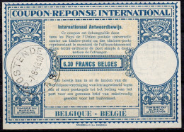 BELGIQUE BELGIE BELGIUM 1948, Lo14o  6.30 FRANCS BELGES International Reply Coupon Reponse Antwortschein IAS IRC  O BRUX - Cupón-respuesta Internacionales