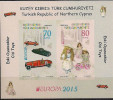 2015 TÜRK- ZYPERN  TURKEY - CYPRUS Mi. Bl. 32  **MNH  Europa: Historisches Spielzeug. - 2015