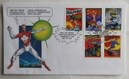 Lettre Enveloppe 1er Jour Oblitération Canada Superman Nelvana Fleur De Lys - Postcards