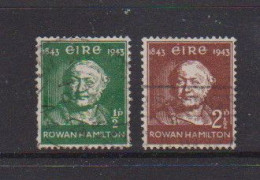 IRELAND    1943    Centenary  Of  Discovery  Of  Quaternions    Set  Of  2    USED - Usati