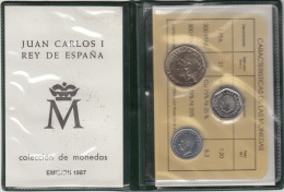 España Spain Cartera Oficial Pesetas 1987 Juan Carlos  I FNMT - [ 4] 1975-…: Juan Carlos I.