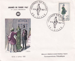 Journée Du Timbre 1967, Boîte à Lettres 1850 - Tag Der Briefmarke
