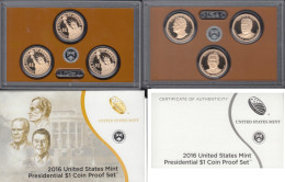 Estados Unidos USA 2016 Monedas 3 Coins 1 $ Set Proof San Francisco - Collezioni