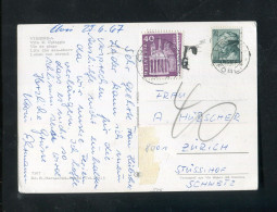 "SCHWEIZ" 1964, Nachporto (Marke Mit Taxstempel) Auf AK Von Italien (R0054) - Strafportzegels