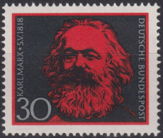 1968 Deutschland > BRD, ** Mi:DE 558, Sn:DE 985, Yt:DE 425, Karl Marx - Karl Marx
