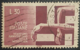 Italy 30L Used Stamp 1965 Resistance - 1961-70: Oblitérés