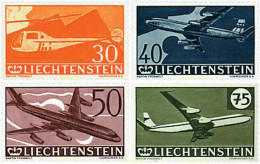 80763 MNH LIECHTENSTEIN 1960 30 ANIVERSARIO DEL SELLO AEREO - Ongebruikt