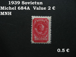 Russia Soviet 1941, Russland Soviet 1941, Russie Soviet 1941, Michel 684A, Mi 684A, MNH   [09] - Neufs