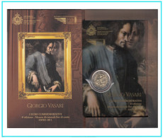 San Marino 2011 2 € Euros Conmemorativos Cartera Oficial Giorgio Vasari - Altri & Non Classificati