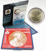 San Marino 2 Euros Conmemorativos 2004 Bartolomeo Borghesi Blister - Altri & Non Classificati