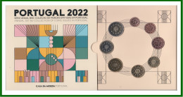 Portugal 2022 Cartera Oficial Monedas € Euro Set - Altri & Non Classificati