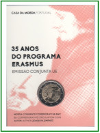 Portugal 2022 Cartera Of Coin Card Moneda 2 € Programa Erasmus - Altri & Non Classificati