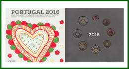 Portugal 2016 Cartera Oficial Monedas € Euro Set - Altri & Non Classificati