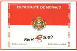 Monaco 2009 Cartera Oficial Monedas € Euro Set - Autres & Non Classés