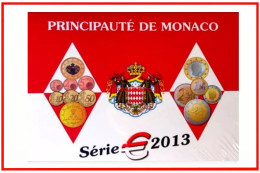 Monaco 2013 Cartera Oficial Monedas € Euro Set - Autres & Non Classés