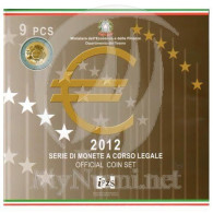 Monedas Euros Italia Cartera 2012 - Altri & Non Classificati