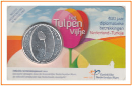 Holanda 2012 Cartera Oficial Coin Card Moneda 5 € Rel Holanda - Turquía Tulipá - Altri & Non Classificati