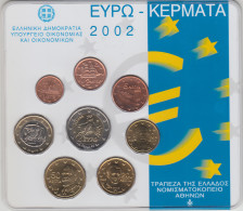 Grecia 2002 Cartera Oficial Monedas € Euros - Altri & Non Classificati