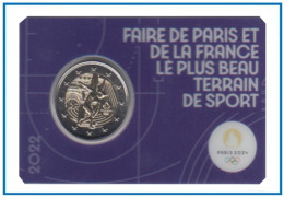 Francia France 2022 Cartera Oficial Coin Card 2€ Euros Conm. 2l París 2024 - Altri & Non Classificati