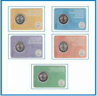 Francia France 2023 Cartera Oficial Set 5 Coin Card 2 € Euros Conm. JJ OO Parí - Altri & Non Classificati