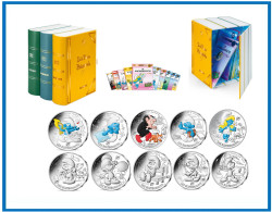 Francia France 2020 Cartera Of Set 10 Coin Card Monedas 10 € Euros Conm Pitufo - Altri & Non Classificati