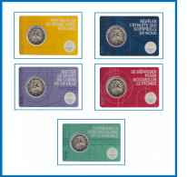 Francia France 2021 Cartera Oficial Set 5 Coin Card 2 € Euros Conm. JJ OO Parí - Altri & Non Classificati