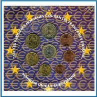 Francia France 2002 Cartera Oficial Monedas € Euros Set - Altri & Non Classificati