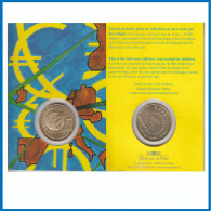 Francia France 2002 Coin Card 1/4 € Euro Mapa Europa - Altri & Non Classificati