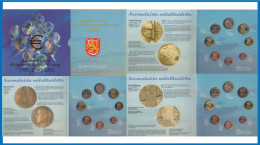 Finlandia 1999 - 2000 - 2001 Cartera Oficial Monedas € Euros Estuche 3 Cartera - Altri & Non Classificati