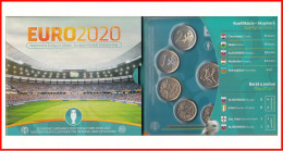 Eslovaquia 2021 Cartera Of Monedas € Euro Set Campeonato De Europa De Fútbol - Altri & Non Classificati