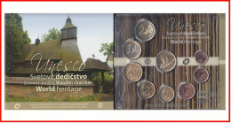 Eslovaquia 2018 Cartera Of Monedas € Euro Set UNESCO Iglesias De Madera - Altri & Non Classificati