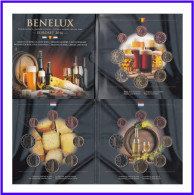 Benelux 2016 Cartera € Euro Euroset Cerveza Vino Queso - Other & Unclassified
