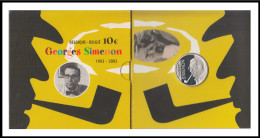 Bélgica 2003 Cartera Oficial 10 € Euro Set   Georges Simenon  Pipa - Other & Unclassified