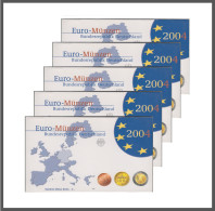 Alemania 2004 Cartera Oficial Estuche Cápsula Proof ( 5 Cecas  ) - Otros & Sin Clasificación