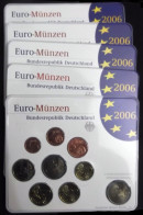 Alemania 2006 Cartera Oficial Euros € (5 Cecas) - Autres & Non Classés