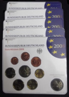 Alemania 2008 Cartera Oficial Euros € (5 Cecas) - Sonstige & Ohne Zuordnung