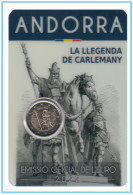 Andorra 2022 Cartera Oficial Coin Card Moneda 2 € Conm Carlomagno - Otros & Sin Clasificación