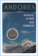 Andorra 2017 Cartera Oficial Coin Card Moneda 2 € Conmemorativos Pirineos - Other & Unclassified