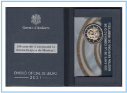 Andorra 2021 Cartera Of Coin Card Estuche Moneda 2 € Conm Meritxell  Proof - Sonstige & Ohne Zuordnung