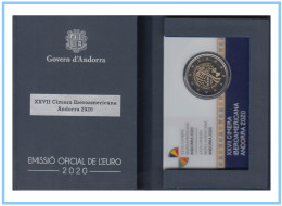 Andorra 2020 Cartera Of Coin Card Estuche Moneda 2 € Conm Cumbre Iberoamerican - Andere & Zonder Classificatie