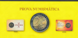 Catalunya Cartera Moneda 2 Euros En Prueba 2014 Tricentenari 1714 - 2014 - Autres & Non Classés