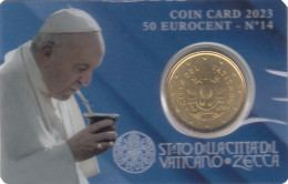 Vaticano 2023 Cartera Oficial Coin Card Nº 14 Moneda 0.50 € Euros - Autres & Non Classés