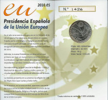 España Spain 2010 Cartera Oficial Moneda 12€ Presidencia UE Plata FNMT - España