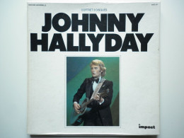 Johnny Hallyday Coffret Trois 33Tours Vinyles Impact Blanc - Autres - Musique Française