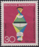 1968 Deutschland > BRD, ** Mi:DE 548, Sn:DE 980, Yt:DE 413, Abbe Zeiss, Mikroskopbau - Fabriken Und Industrien